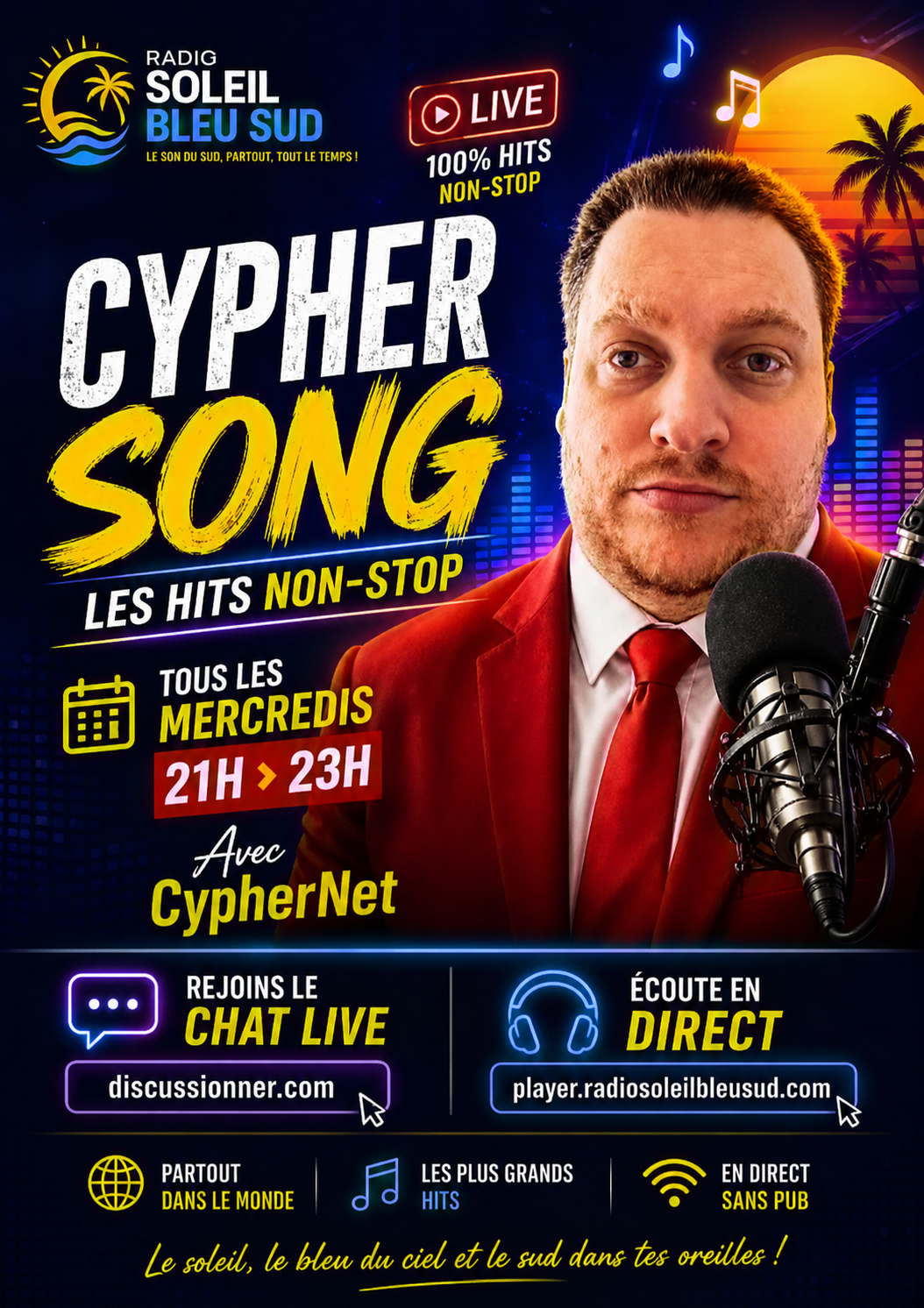 Cypher Song - Les Hits Non-Stop avec CypherNet - Mercredi 21h-23h